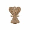 Watches & Jewelry * | The Jewelry Group Angel Mother Of Pearl Pin In Gift Box Gold Tone