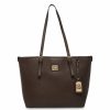 Handbags * | Madden Handbags Perfect Lion Logo Tote Espresso