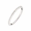 Watches & Jewelry * | The Jewelry Group Crystal Pave Bangle Bracelet Silver-Tone