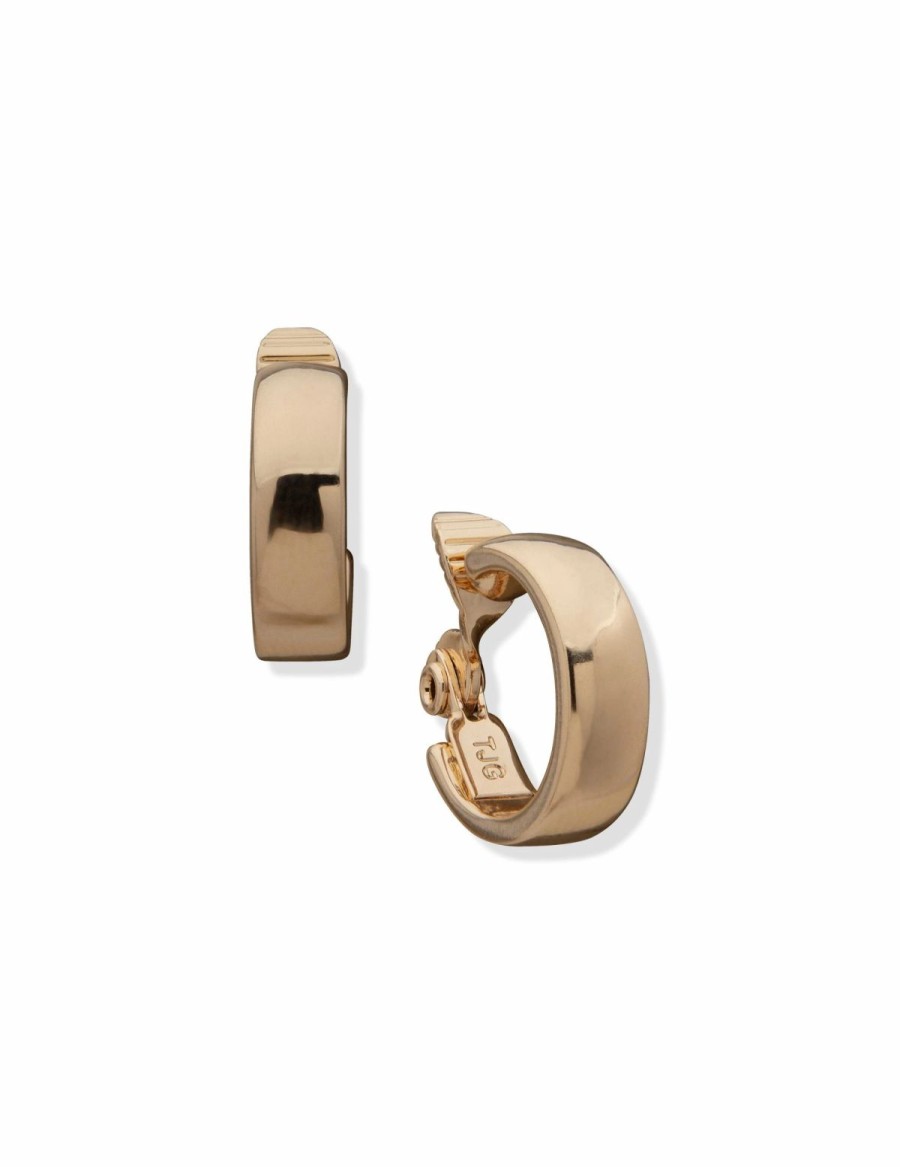 Watches & Jewelry * | The Jewelry Group Clip Hoop Earrings Gold-Tone