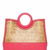 Handbags * | Madden Handbags Cork Rounded Top Handle Satchel Fuchsia / Cork