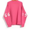 Tops * | Kapital 1966 Fleece | Raglan Mock Neck Sweater | Pink