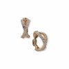 Watches & Jewelry * | The Jewelry Group Crystal Pave Baguette Hoop Clip Earrings Gold-Tone