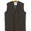 Tops * | Hansen Garments Tony | Bonded Padded Vest | Dark Army