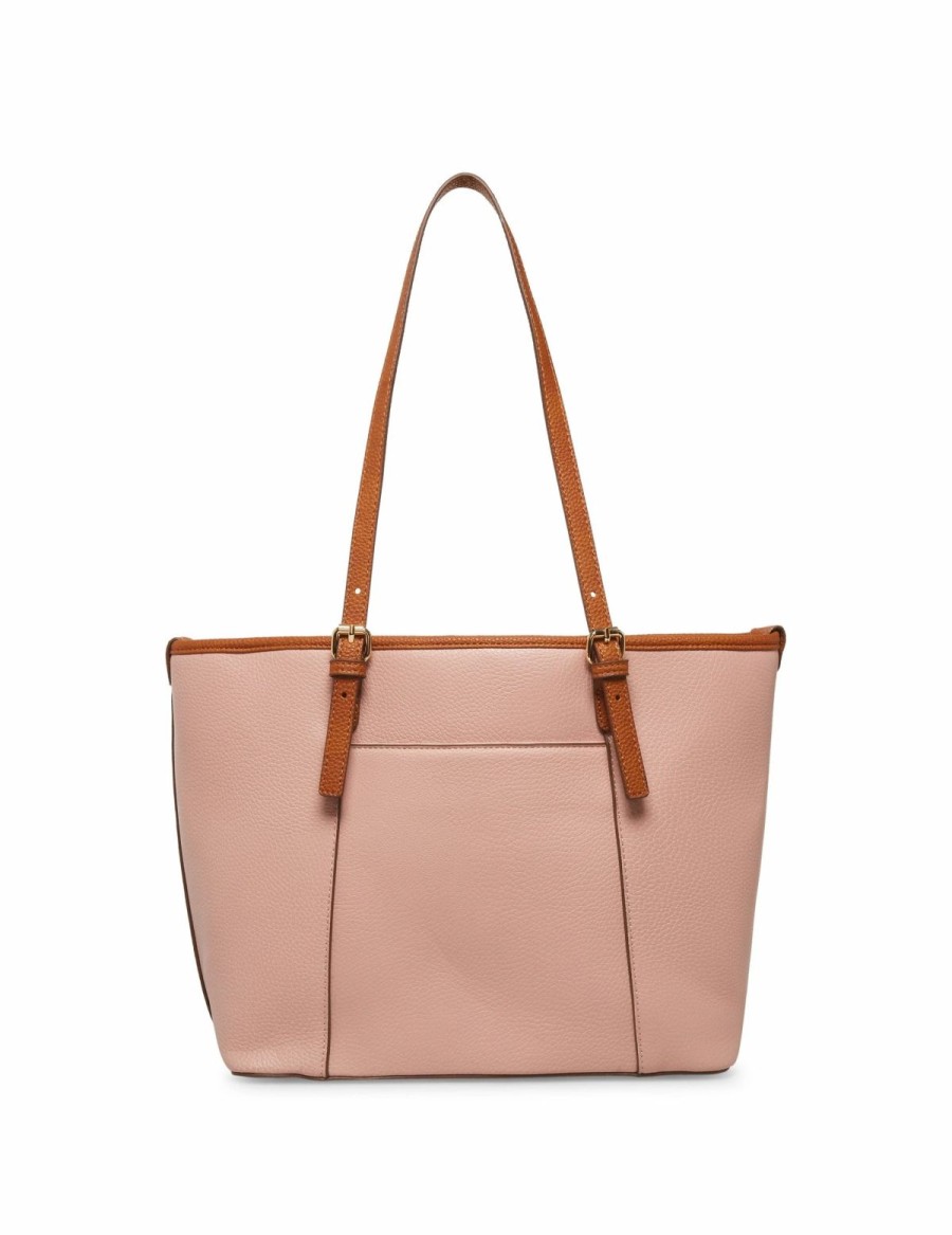 Handbags * | Madden Handbags Perfect Lion Logo Tote Carnation/Saddle