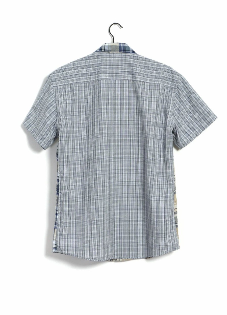 Tops * | Hansen Garments Jonny | Short Sleeve Shirt | Blue Checks