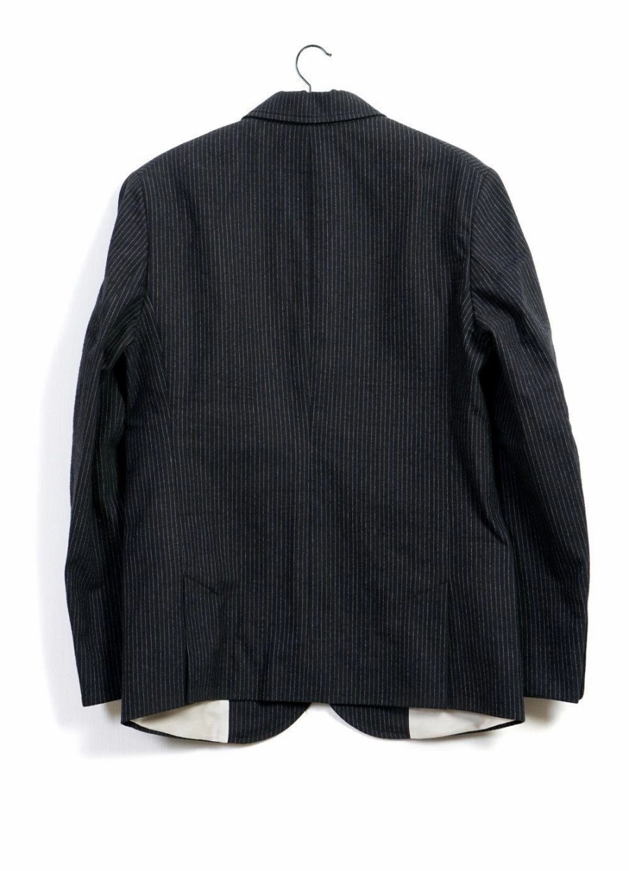 Tops * | Hansen Garments Anker | Casual 4-Button Blazer | Black Pin