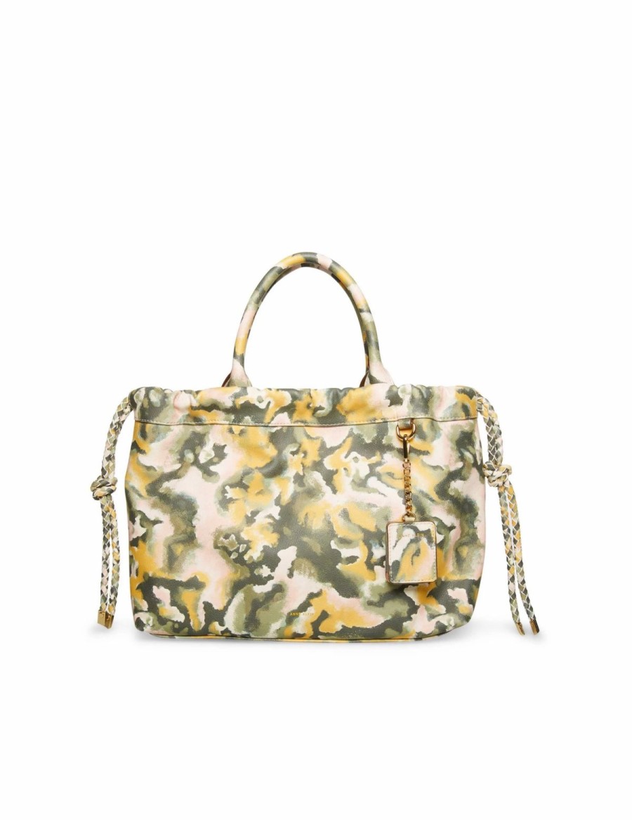 Handbags * | Madden Handbags Scrunchie Satchel Marble Print