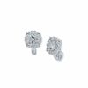 Watches & Jewelry * | The Jewelry Group Crystal Pave Clip Earrings Silver-Tone