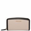 Handbags * | Madden Handbags Colorblocked Zip Around Wallet Stone/ Black