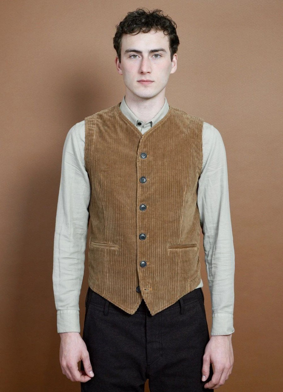 Tops * | Hansen Garments Kaj | Casual Waistcoat | Camel