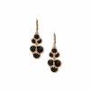 Watches & Jewelry * | The Jewelry Group Flower Double Drop Pierced Earrings Gold Tone