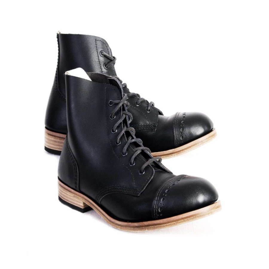 Footwear * | William Lennon Derby Boot | Traditional Work Boot | Black