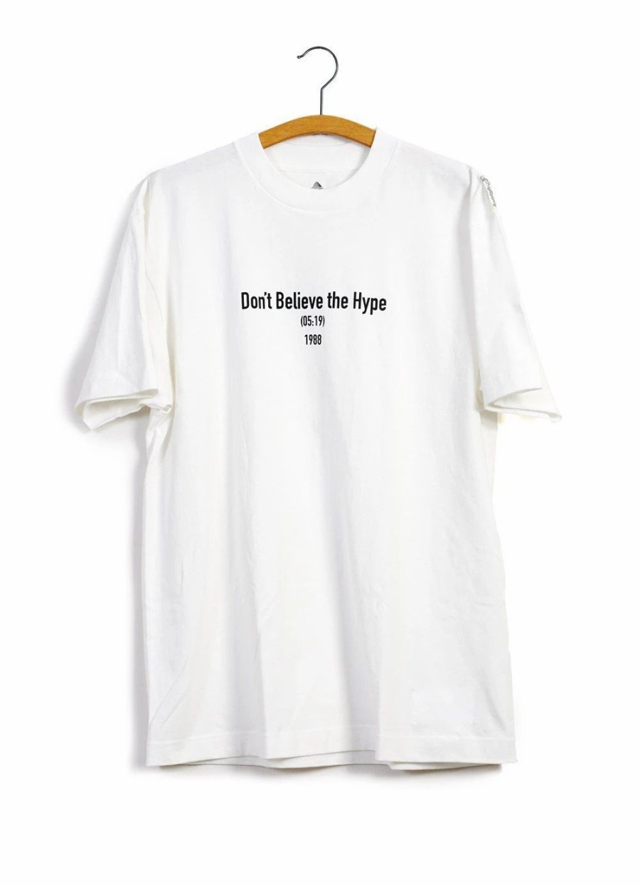 Tops * | Mountain Research Favorite Track T | Don'T Believe The Hype | White