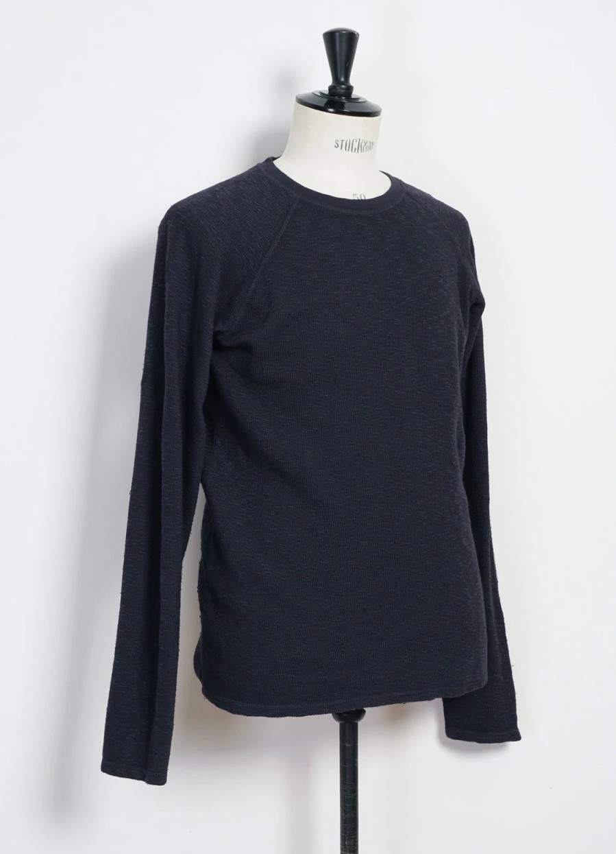 Tops * | Hansen Garments Felix | Raglan Long Sleeve T-Shirt | Indigo-Like