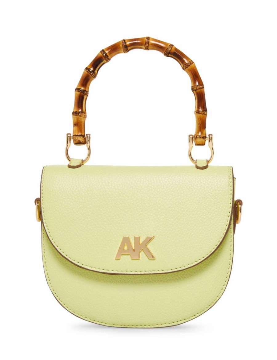 Handbags * | Madden Handbags Mini Bamboo Top Handle Crossbody Celery