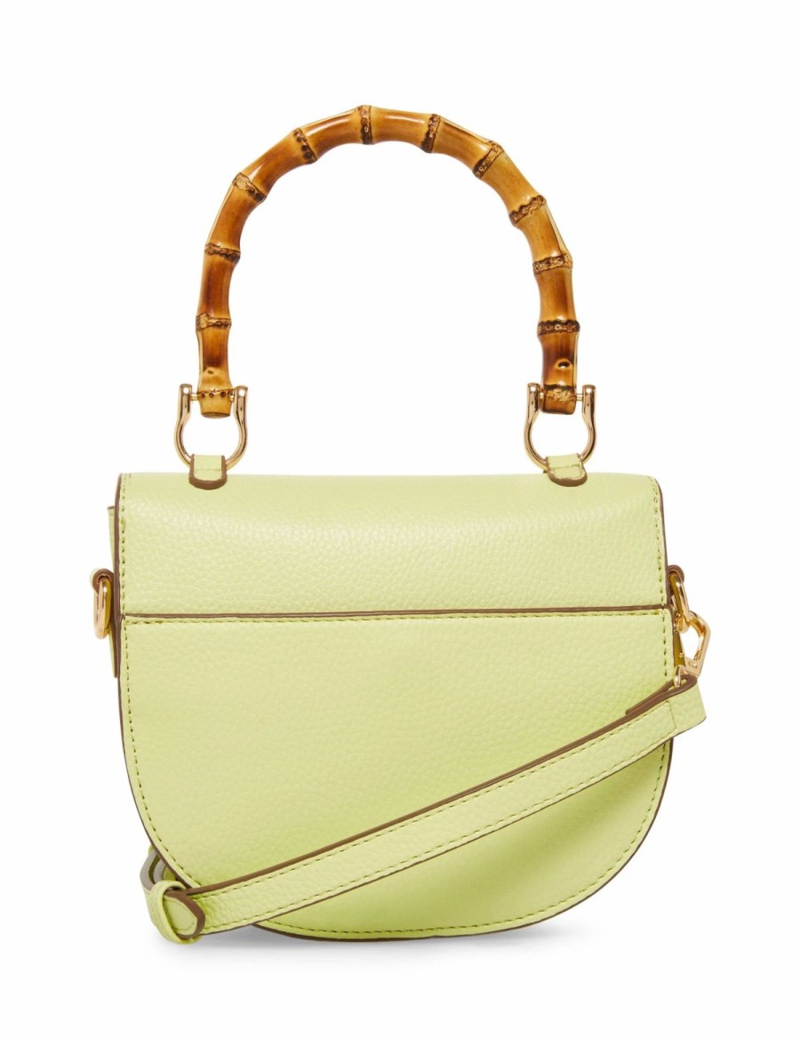 Handbags * | Madden Handbags Mini Bamboo Top Handle Crossbody Celery