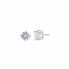 Watches & Jewelry * | The Jewelry Group Cubic Zirconia Stud Earrings Silver-Tone