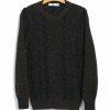 Tops * | Inis Meain Plated Beach Sweater | Pima Cotton Knitwear | Brown/Navy