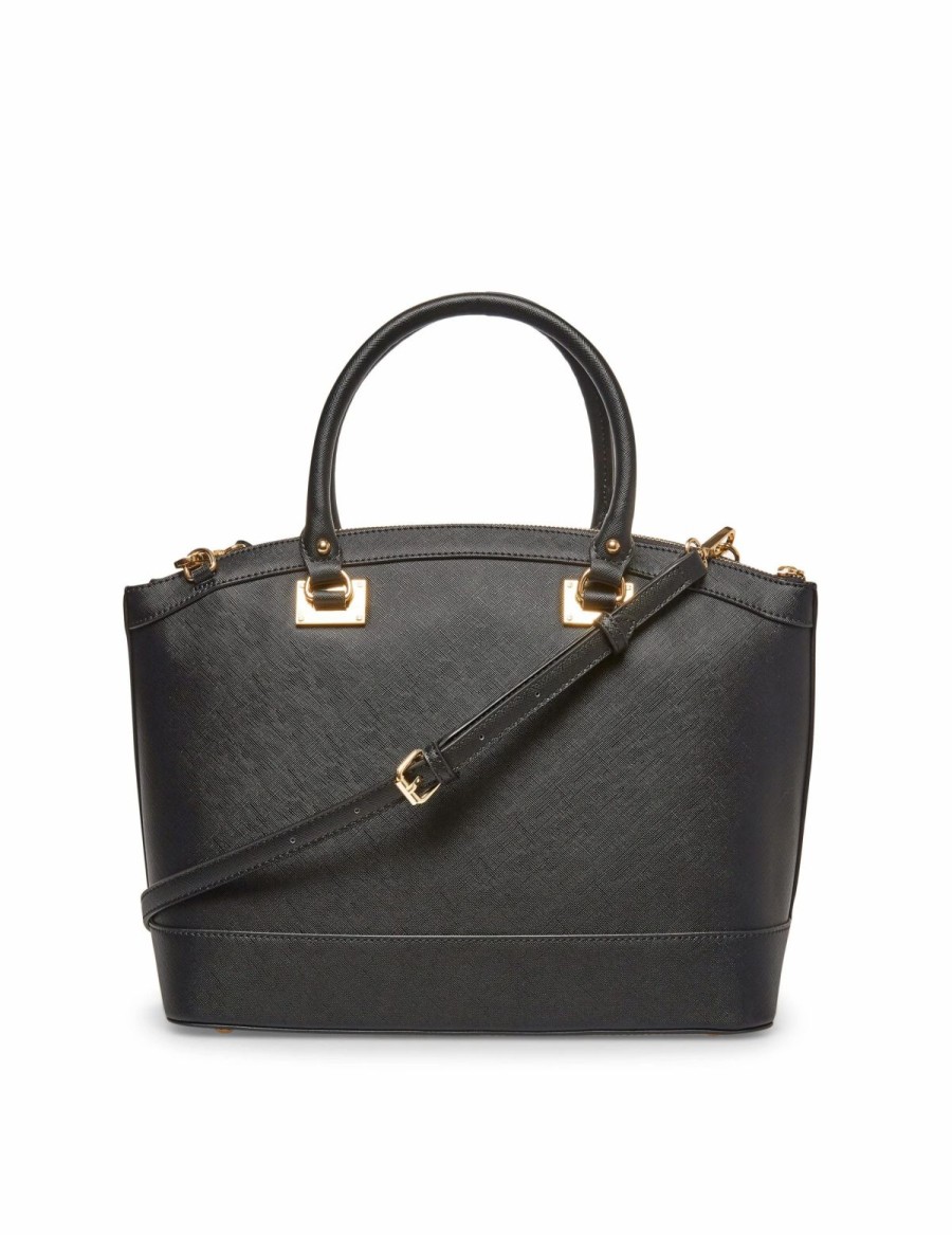 Handbags * | Madden Handbags New Recruits Dome Satchel Black