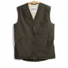 Tops * | Hansen Garments Herbert | Lined Zipper Work Waistcoat | Tech Army