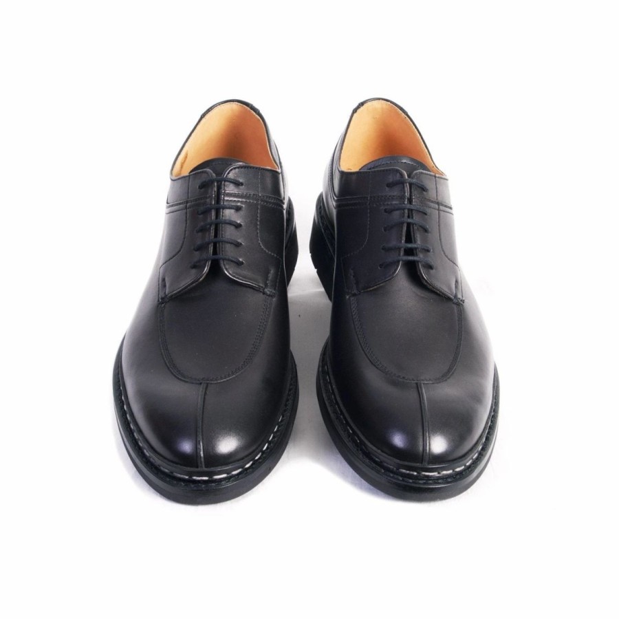 Footwear * | Heschung Catalpa | Leather Derby Shoe | Black