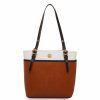 Handbags * | Madden Handbags Colorblock Ak Perfect Tote Bag Ginger Biscuit/Anne White/Black