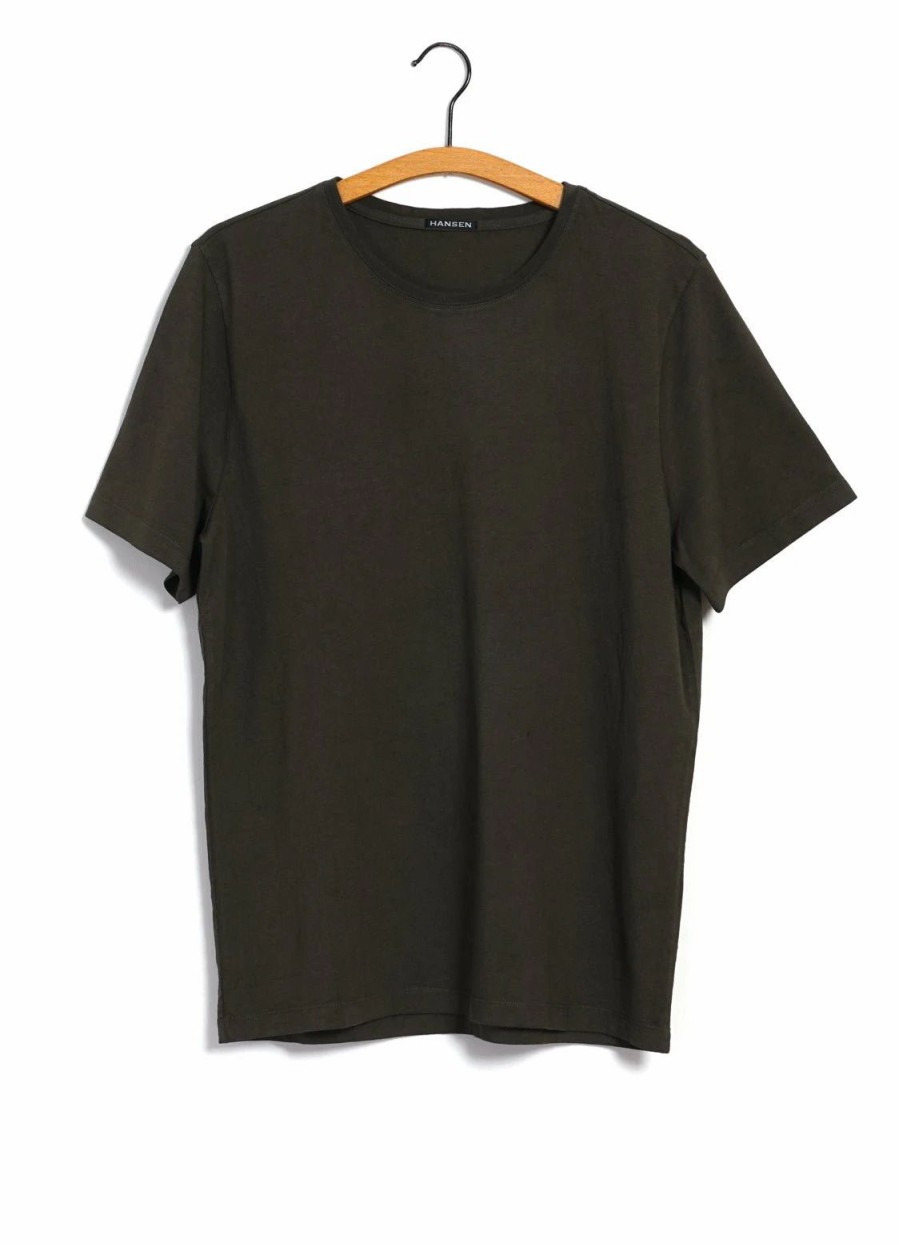 Tops * | Hansen Garments Julian | Crew Neck T-Shirt | Woods