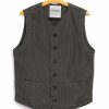 Tops * | Hansen Garments Kaj | Casual Waistcoat | Black Sand