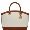 Handbags * | Madden Handbags New Recruits Dome Satchel Anne White/ Saddle