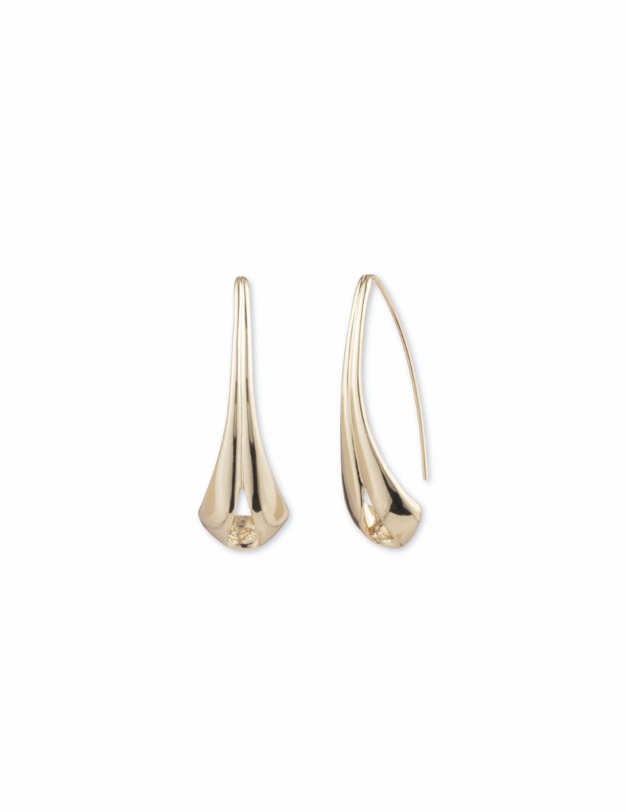 Watches & Jewelry * | The Jewelry Group Folded Earrings Gold-Tone